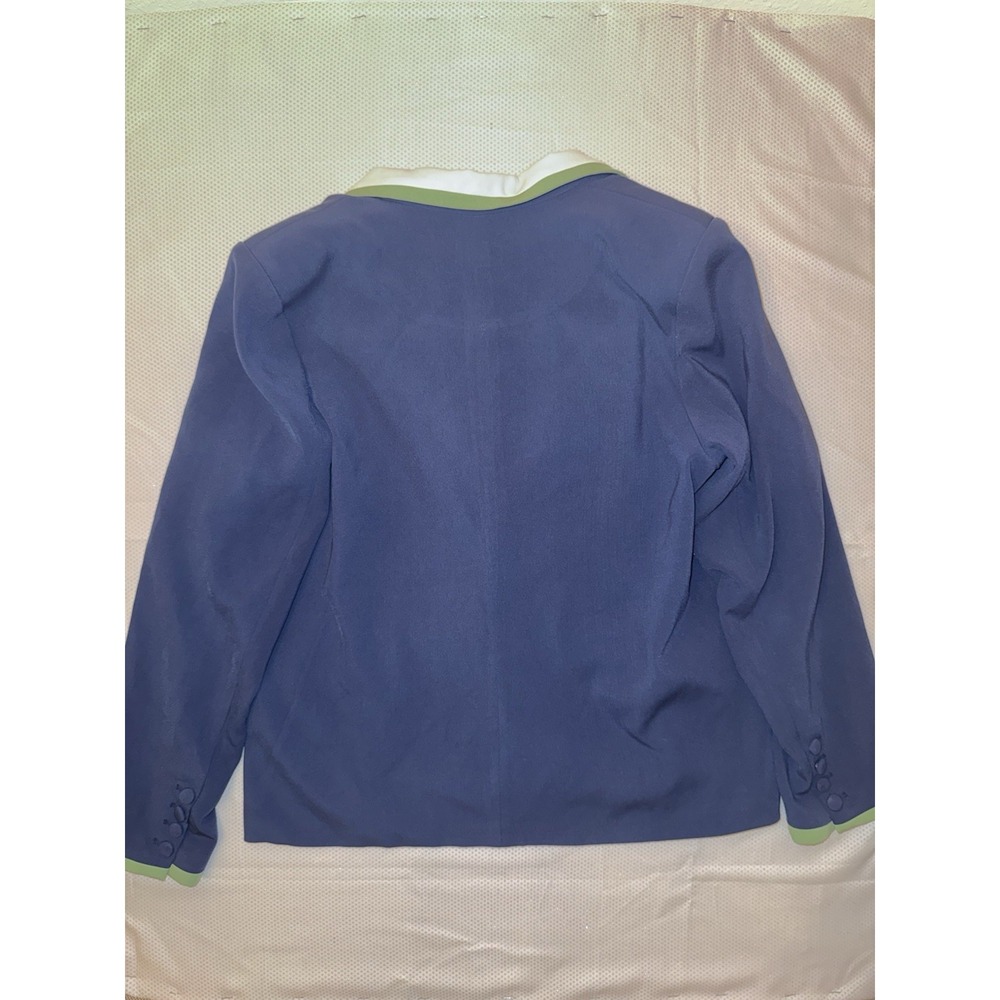 Anthropologie Maeve Colorblock Blazer Blue Green White Size XL‎ - Picture 6 of 11